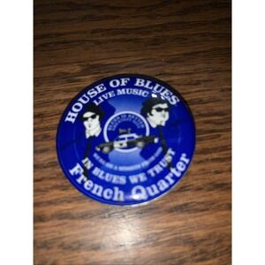 House Of Blues French Quarter Pin Badge Button 1.5"